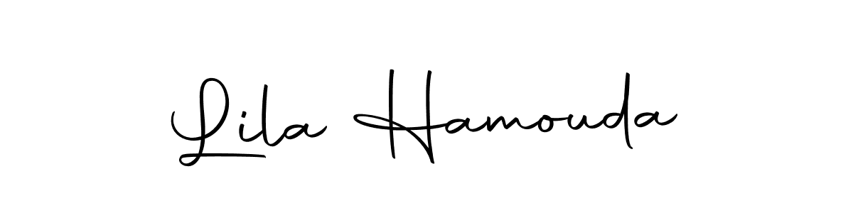 Use a signature maker to create a handwritten signature online. With this signature software, you can design (Autography-DOLnW) your own signature for name Lila Hamouda. Lila Hamouda signature style 10 images and pictures png