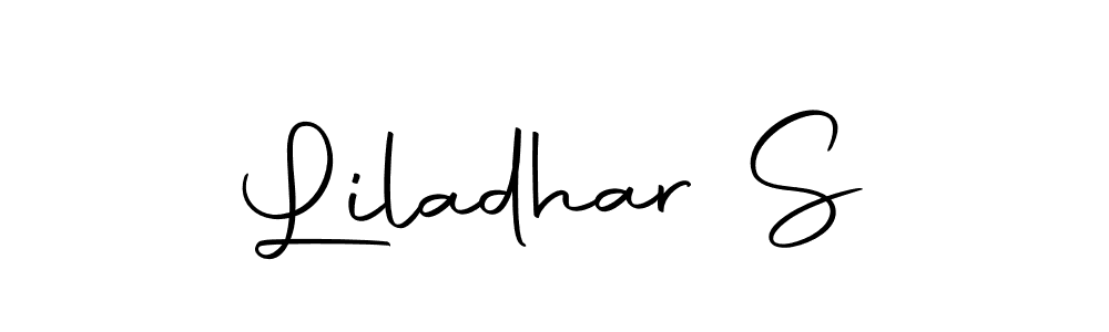 Similarly Autography-DOLnW is the best handwritten signature design. Signature creator online .You can use it as an online autograph creator for name Liladhar S. Liladhar S signature style 10 images and pictures png