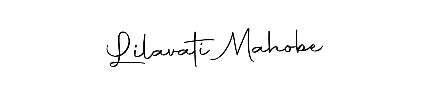 Autography-DOLnW is a professional signature style that is perfect for those who want to add a touch of class to their signature. It is also a great choice for those who want to make their signature more unique. Get Lilavati Mahobe name to fancy signature for free. Lilavati Mahobe signature style 10 images and pictures png