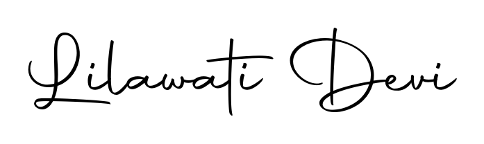 Enhance your business communications with Lilawati Devi signature in Autography-DOLnW lettering. Clean, modern, and universally compatible. Lilawati Devi signature style 10 images and pictures png