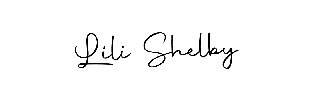 Lili Shelby stylish signature style. Best Handwritten Sign (Autography-DOLnW) for my name. Handwritten Signature Collection Ideas for my name Lili Shelby. Lili Shelby signature style 10 images and pictures png