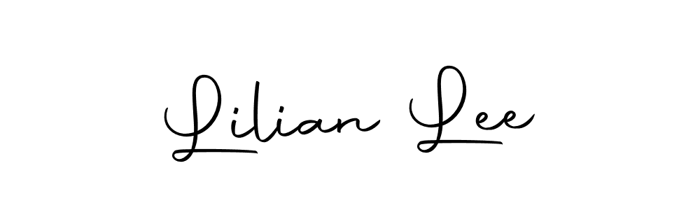 Lilian Lee stylish signature style. Best Handwritten Sign (Autography-DOLnW) for my name. Handwritten Signature Collection Ideas for my name Lilian Lee. Lilian Lee signature style 10 images and pictures png