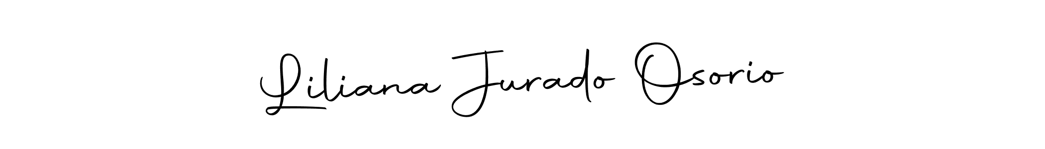 This is the best signature style for the Liliana Jurado Osorio name. Also you like these signature font (Autography-DOLnW). Mix name signature. Liliana Jurado Osorio signature style 10 images and pictures png