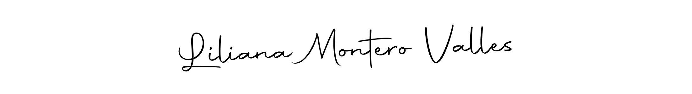 You should practise on your own different ways (Autography-DOLnW) to write your name (Liliana Montero Valles) in signature. don't let someone else do it for you. Liliana Montero Valles signature style 10 images and pictures png