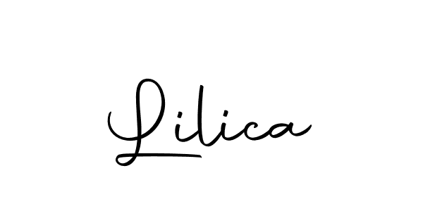 Use a signature maker to create a handwritten signature online. With this signature software, you can design (Autography-DOLnW) your own signature for name Lilica. Lilica signature style 10 images and pictures png