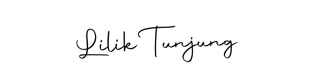 How to make Lilik Tunjung signature? Autography-DOLnW is a professional autograph style. Create handwritten signature for Lilik Tunjung name. Lilik Tunjung signature style 10 images and pictures png