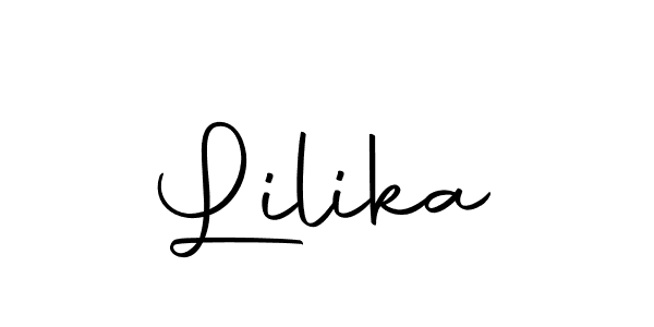 How to make Lilika name signature. Use Autography-DOLnW style for creating short signs online. This is the latest handwritten sign. Lilika signature style 10 images and pictures png