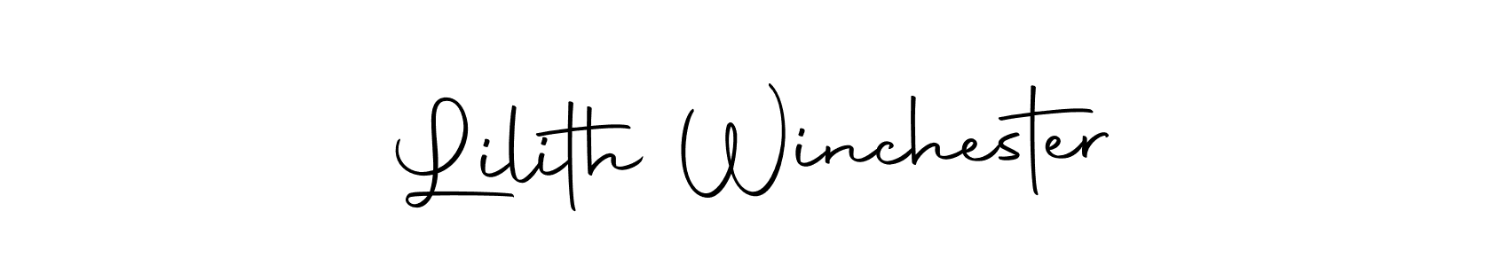 You should practise on your own different ways (Autography-DOLnW) to write your name (Lilith Winchester) in signature. don't let someone else do it for you. Lilith Winchester signature style 10 images and pictures png