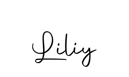 Create a beautiful signature design for name Liliy. With this signature (Autography-DOLnW) fonts, you can make a handwritten signature for free. Liliy signature style 10 images and pictures png
