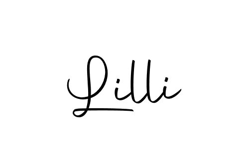 Create a beautiful signature design for name Lilli. With this signature (Autography-DOLnW) fonts, you can make a handwritten signature for free. Lilli signature style 10 images and pictures png
