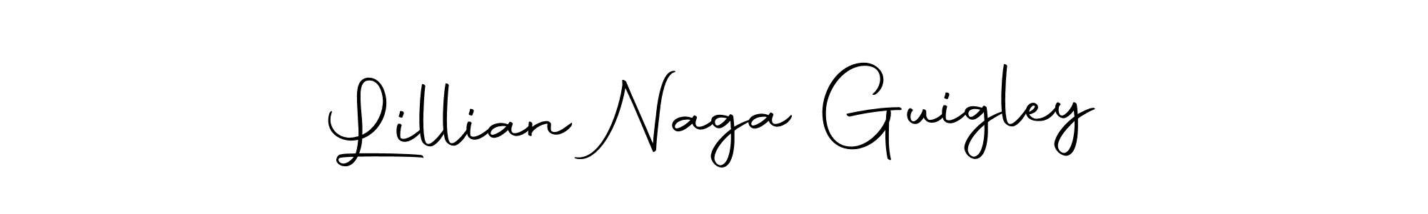 Make a beautiful signature design for name Lillian Naga Guigley. Use this online signature maker to create a handwritten signature for free. Lillian Naga Guigley signature style 10 images and pictures png
