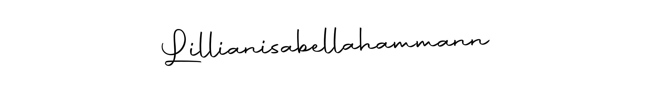 How to make Lillianisabellahammann signature? Autography-DOLnW is a professional autograph style. Create handwritten signature for Lillianisabellahammann name. Lillianisabellahammann signature style 10 images and pictures png
