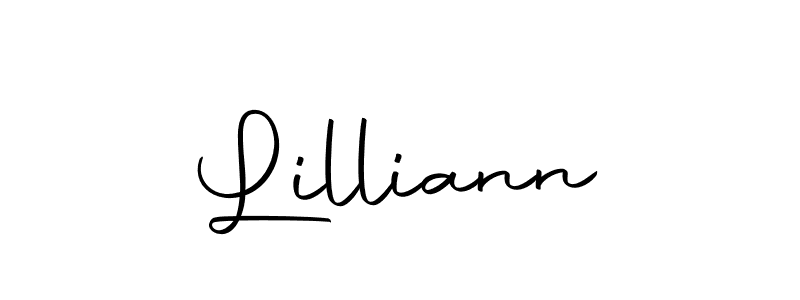 Lilliann stylish signature style. Best Handwritten Sign (Autography-DOLnW) for my name. Handwritten Signature Collection Ideas for my name Lilliann. Lilliann signature style 10 images and pictures png