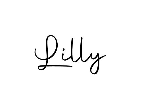 Design your own signature with our free online signature maker. With this signature software, you can create a handwritten (Autography-DOLnW) signature for name Lilly. Lilly signature style 10 images and pictures png