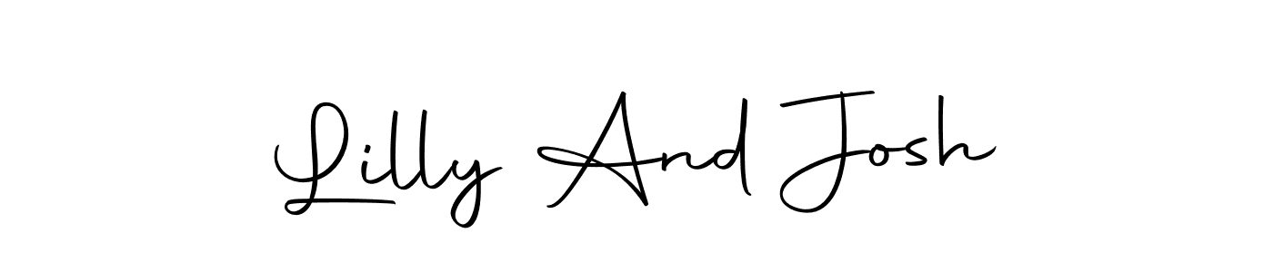 if you are searching for the best signature style for your name Lilly And Josh. so please give up your signature search. here we have designed multiple signature styles  using Autography-DOLnW. Lilly And Josh signature style 10 images and pictures png