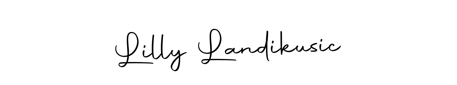 How to make Lilly Landikusic signature? Autography-DOLnW is a professional autograph style. Create handwritten signature for Lilly Landikusic name. Lilly Landikusic signature style 10 images and pictures png