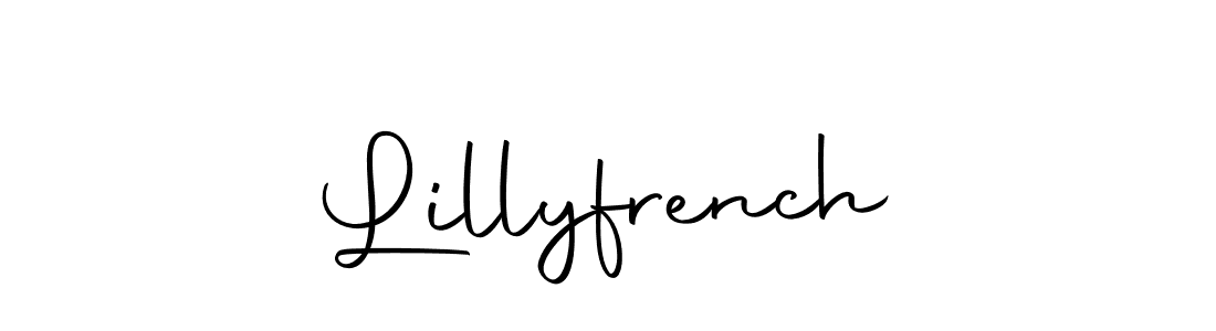 Lillyfrench stylish signature style. Best Handwritten Sign (Autography-DOLnW) for my name. Handwritten Signature Collection Ideas for my name Lillyfrench. Lillyfrench signature style 10 images and pictures png