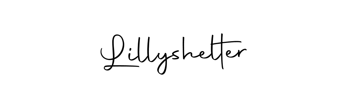 Create a beautiful signature design for name Lillyshelter. With this signature (Autography-DOLnW) fonts, you can make a handwritten signature for free. Lillyshelter signature style 10 images and pictures png