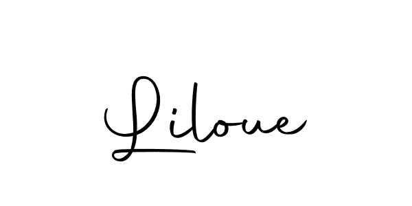 You should practise on your own different ways (Autography-DOLnW) to write your name (Liloue) in signature. don't let someone else do it for you. Liloue signature style 10 images and pictures png