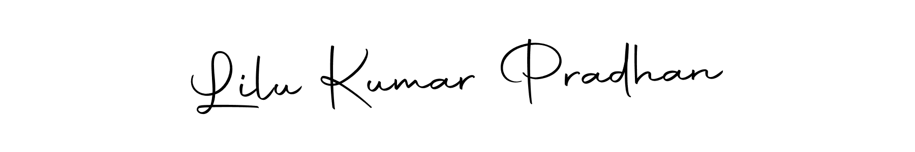 Create a beautiful signature design for name Lilu Kumar Pradhan. With this signature (Autography-DOLnW) fonts, you can make a handwritten signature for free. Lilu Kumar Pradhan signature style 10 images and pictures png