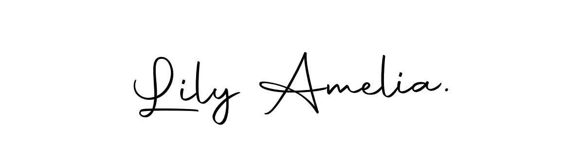 This is the best signature style for the Lily Amelia. name. Also you like these signature font (Autography-DOLnW). Mix name signature. Lily Amelia. signature style 10 images and pictures png