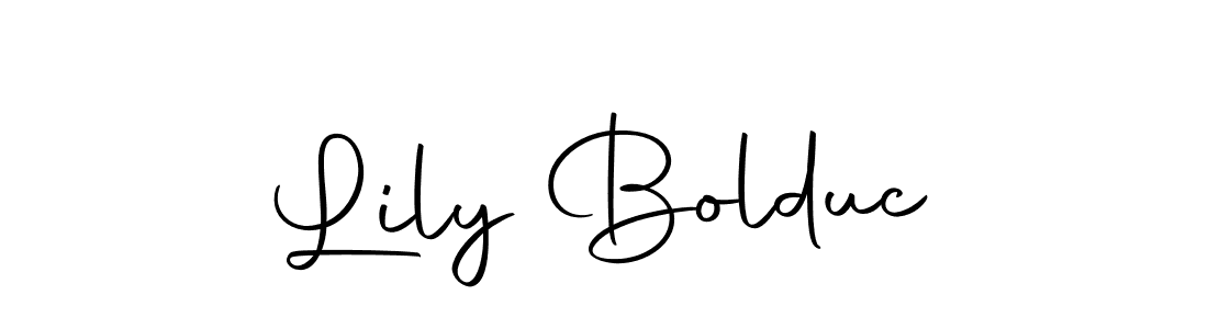 Make a short Lily Bolduc signature style. Manage your documents anywhere anytime using Autography-DOLnW. Create and add eSignatures, submit forms, share and send files easily. Lily Bolduc signature style 10 images and pictures png