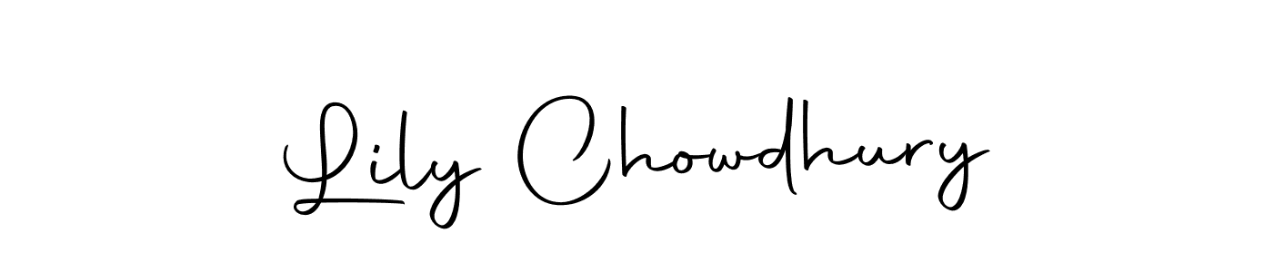 Use a signature maker to create a handwritten signature online. With this signature software, you can design (Autography-DOLnW) your own signature for name Lily Chowdhury. Lily Chowdhury signature style 10 images and pictures png