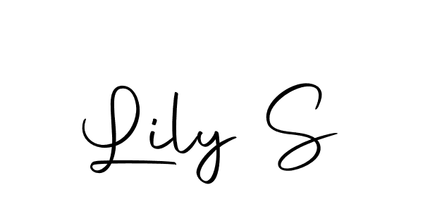 Create a beautiful signature design for name Lily S. With this signature (Autography-DOLnW) fonts, you can make a handwritten signature for free. Lily S signature style 10 images and pictures png