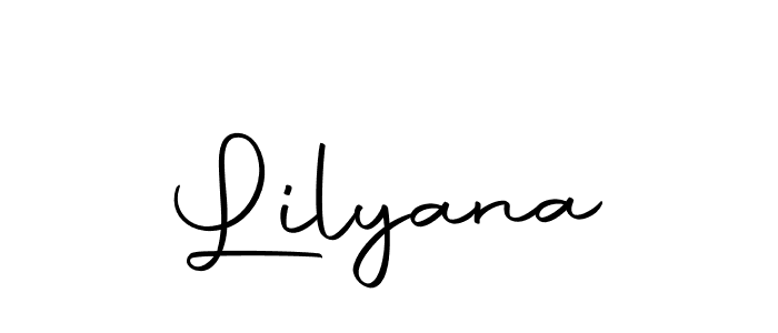 How to make Lilyana signature? Autography-DOLnW is a professional autograph style. Create handwritten signature for Lilyana name. Lilyana signature style 10 images and pictures png