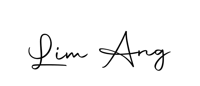 Design your own signature with our free online signature maker. With this signature software, you can create a handwritten (Autography-DOLnW) signature for name Lim Ang. Lim Ang signature style 10 images and pictures png