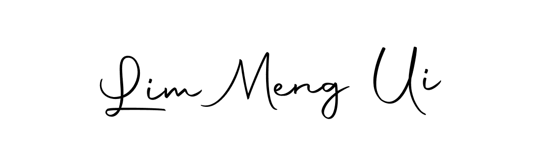 Create a beautiful signature design for name Lim Meng Ui. With this signature (Autography-DOLnW) fonts, you can make a handwritten signature for free. Lim Meng Ui signature style 10 images and pictures png
