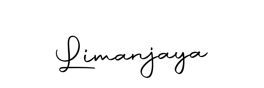 Design your own signature with our free online signature maker. With this signature software, you can create a handwritten (Autography-DOLnW) signature for name Limanjaya. Limanjaya signature style 10 images and pictures png