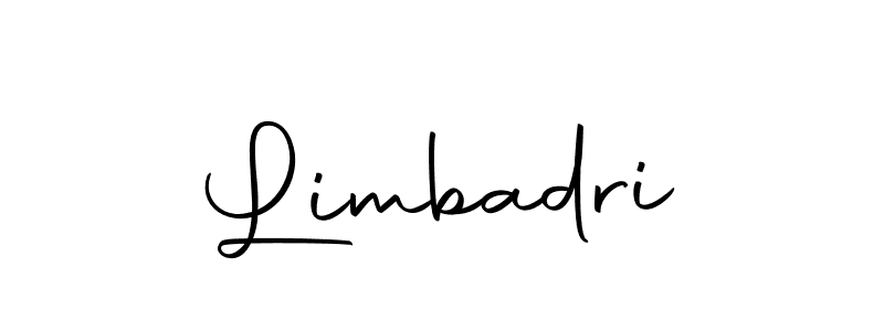 You should practise on your own different ways (Autography-DOLnW) to write your name (Limbadri) in signature. don't let someone else do it for you. Limbadri signature style 10 images and pictures png