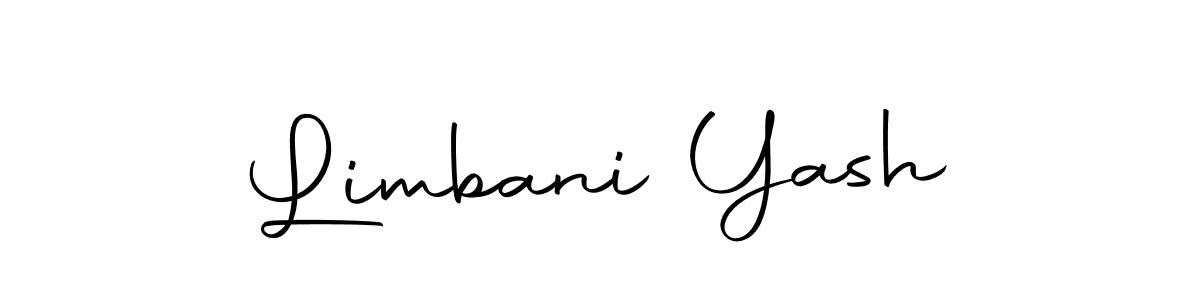 Make a beautiful signature design for name Limbani Yash. With this signature (Autography-DOLnW) style, you can create a handwritten signature for free. Limbani Yash signature style 10 images and pictures png