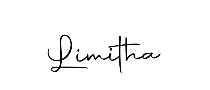 Design your own signature with our free online signature maker. With this signature software, you can create a handwritten (Autography-DOLnW) signature for name Limitha. Limitha signature style 10 images and pictures png