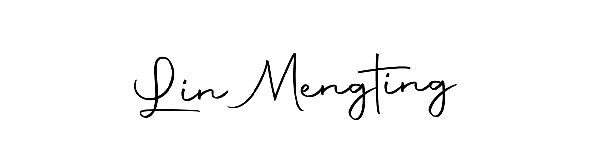 How to make Lin Mengting name signature. Use Autography-DOLnW style for creating short signs online. This is the latest handwritten sign. Lin Mengting signature style 10 images and pictures png