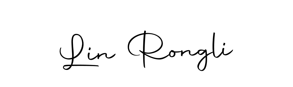 Make a beautiful signature design for name Lin Rongli. With this signature (Autography-DOLnW) style, you can create a handwritten signature for free. Lin Rongli signature style 10 images and pictures png