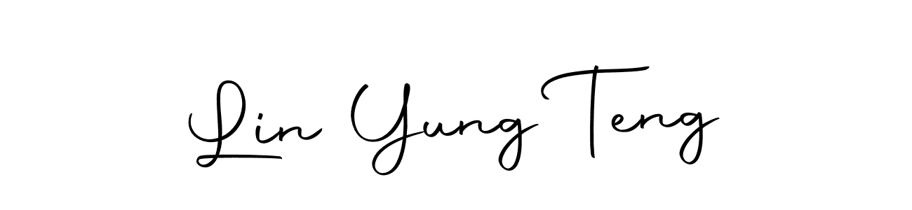 Lin Yung Teng stylish signature style. Best Handwritten Sign (Autography-DOLnW) for my name. Handwritten Signature Collection Ideas for my name Lin Yung Teng. Lin Yung Teng signature style 10 images and pictures png