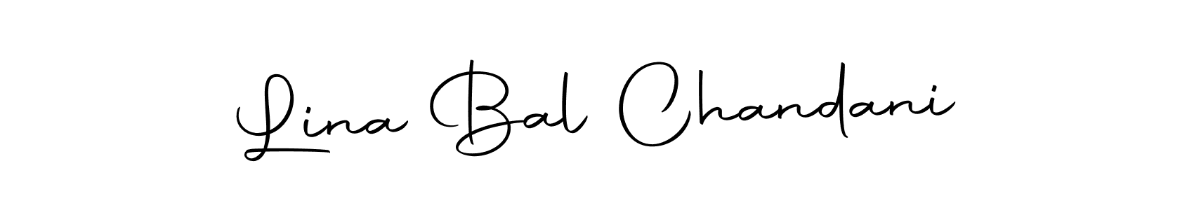 Create a beautiful signature design for name Lina Bal Chandani. With this signature (Autography-DOLnW) fonts, you can make a handwritten signature for free. Lina Bal Chandani signature style 10 images and pictures png