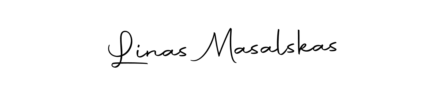 Linas Masalskas stylish signature style. Best Handwritten Sign (Autography-DOLnW) for my name. Handwritten Signature Collection Ideas for my name Linas Masalskas. Linas Masalskas signature style 10 images and pictures png