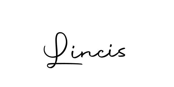Use a signature maker to create a handwritten signature online. With this signature software, you can design (Autography-DOLnW) your own signature for name Lincis. Lincis signature style 10 images and pictures png