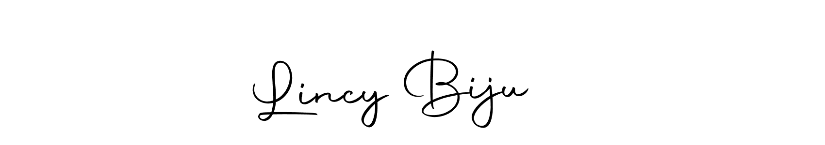 You can use this online signature creator to create a handwritten signature for the name Lincy Biju ❤️. This is the best online autograph maker. Lincy Biju ❤️ signature style 10 images and pictures png