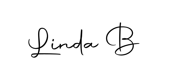 The best way (Autography-DOLnW) to make a short signature is to pick only two or three words in your name. The name Linda B include a total of six letters. For converting this name. Linda B signature style 10 images and pictures png