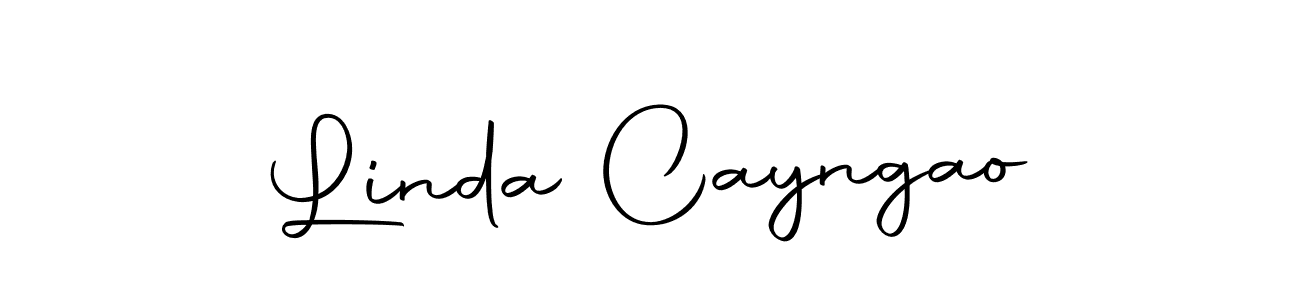 Design your own signature with our free online signature maker. With this signature software, you can create a handwritten (Autography-DOLnW) signature for name Linda Cayngao. Linda Cayngao signature style 10 images and pictures png