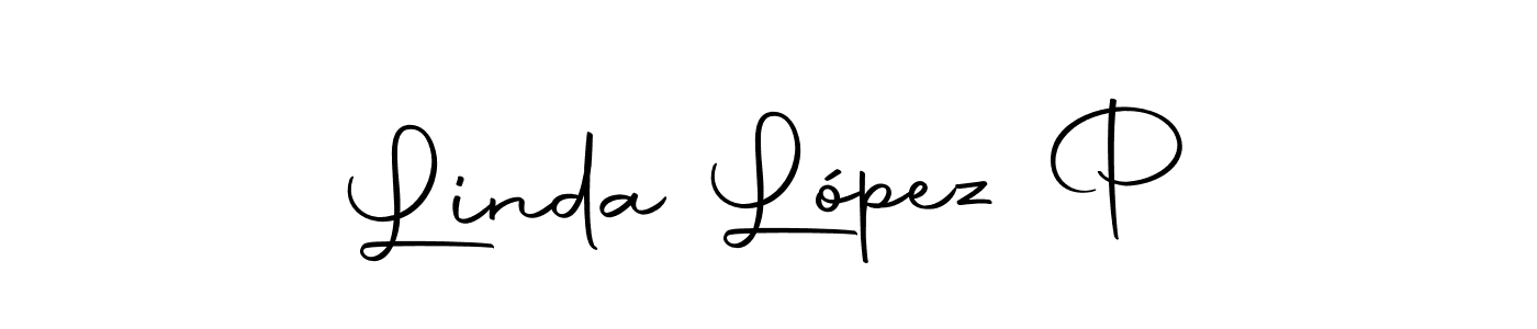 Once you've used our free online signature maker to create your best signature Autography-DOLnW style, it's time to enjoy all of the benefits that Linda López P name signing documents. Linda López P signature style 10 images and pictures png