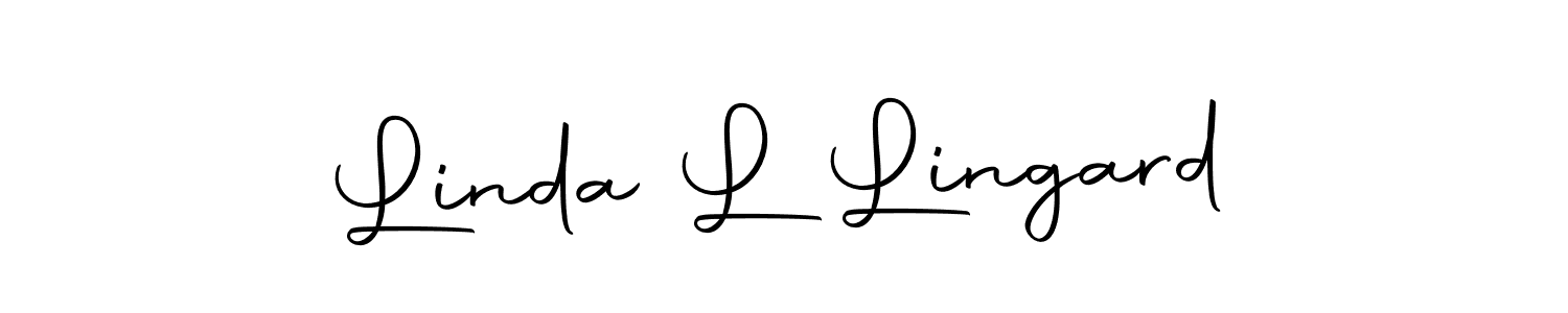Linda L Lingard stylish signature style. Best Handwritten Sign (Autography-DOLnW) for my name. Handwritten Signature Collection Ideas for my name Linda L Lingard. Linda L Lingard signature style 10 images and pictures png