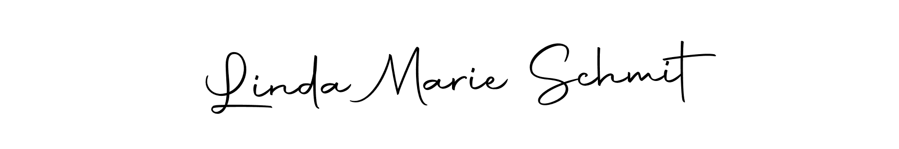 Make a beautiful signature design for name Linda Marie Schmit. With this signature (Autography-DOLnW) style, you can create a handwritten signature for free. Linda Marie Schmit signature style 10 images and pictures png