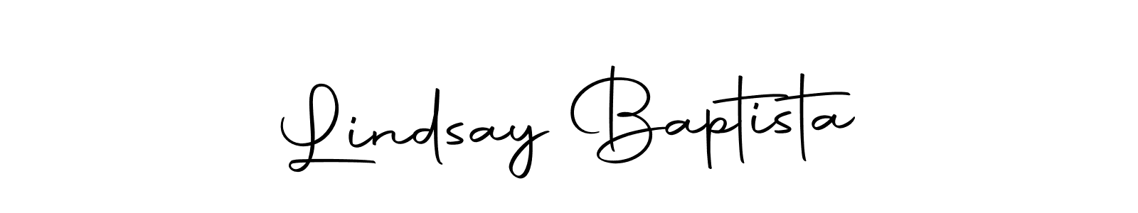 Design your own signature with our free online signature maker. With this signature software, you can create a handwritten (Autography-DOLnW) signature for name Lindsay Baptista. Lindsay Baptista signature style 10 images and pictures png