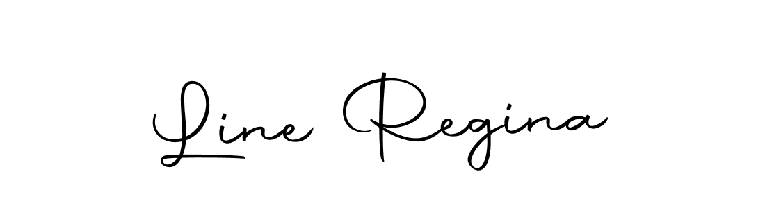 You should practise on your own different ways (Autography-DOLnW) to write your name (Line Regina) in signature. don't let someone else do it for you. Line Regina signature style 10 images and pictures png