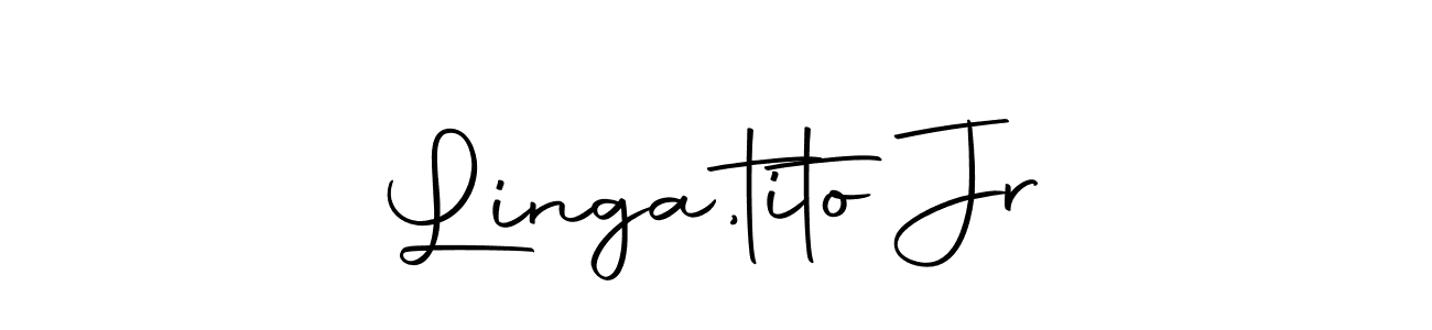 Once you've used our free online signature maker to create your best signature Autography-DOLnW style, it's time to enjoy all of the benefits that Linga,tito Jr name signing documents. Linga,tito Jr signature style 10 images and pictures png